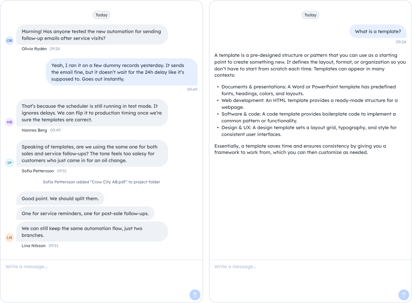 Softadmin® chattkomponent